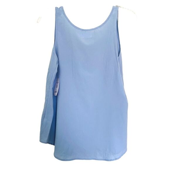 Time and Tru Light Blue Sleeveless Swing Tank Top Size Small - Picture 2 of 4